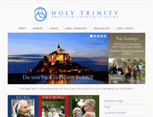 Tablet Screenshot of holytrinityutrecht.nl